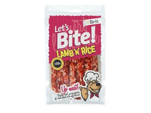 Brit NEW Лакомство д/собак Let's Bite  Lamb`n`Rice Ягненок и рис
