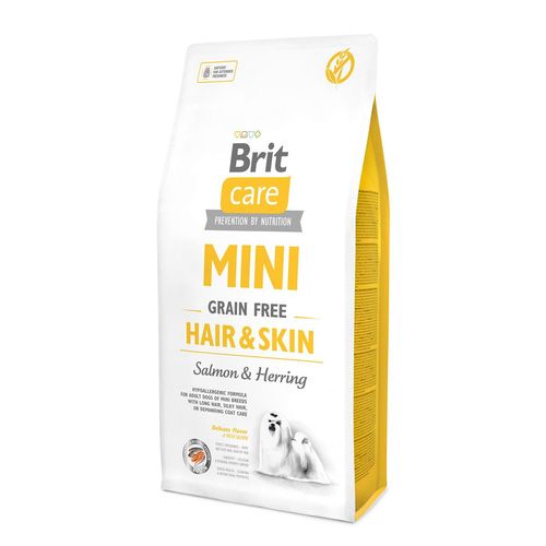 Brit Care MINI GF Hair & Skin беззерн д/с мини-пород с шерстью, требующей ухода