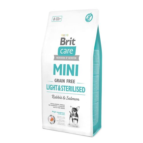 Brit Care MINI GF Light&Sterilised беззерн д/с мини-пород с избыт весом и стерилиз