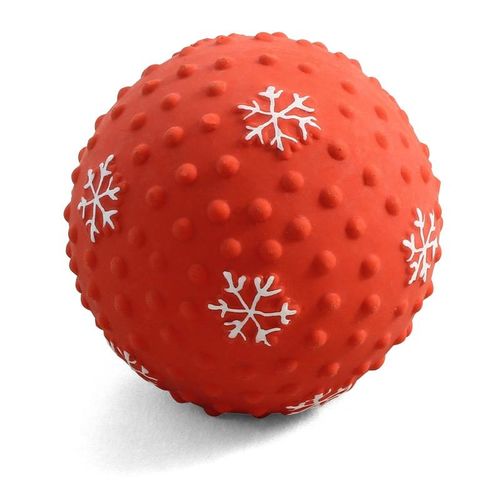 Игрушка для собак из латекса Мячик-снежинка