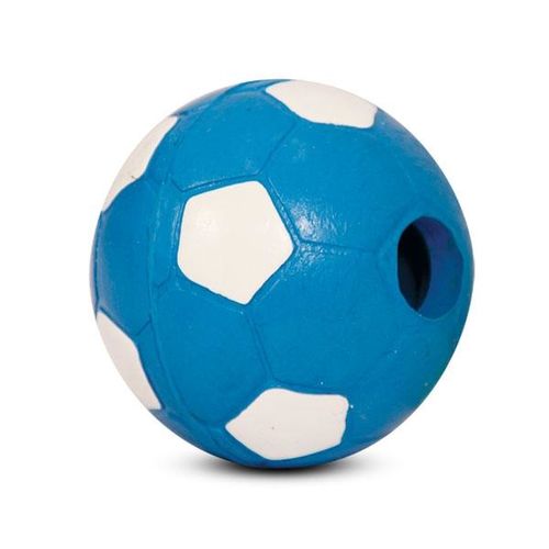 Игрушка для собак из резины Мяч футбольный с колокольчиком