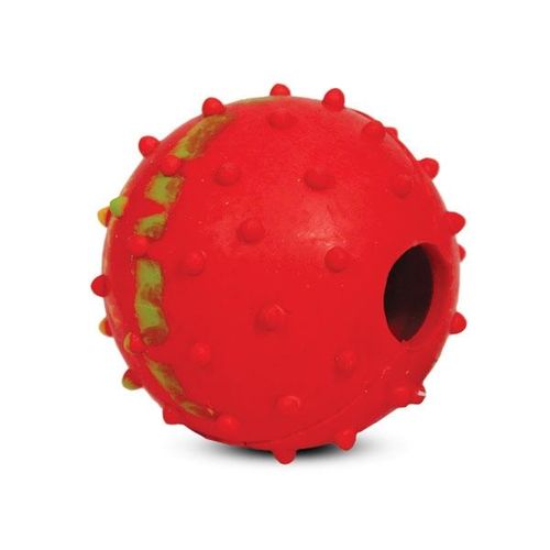 Игрушка для собак из резины Мяч с колокольчиком