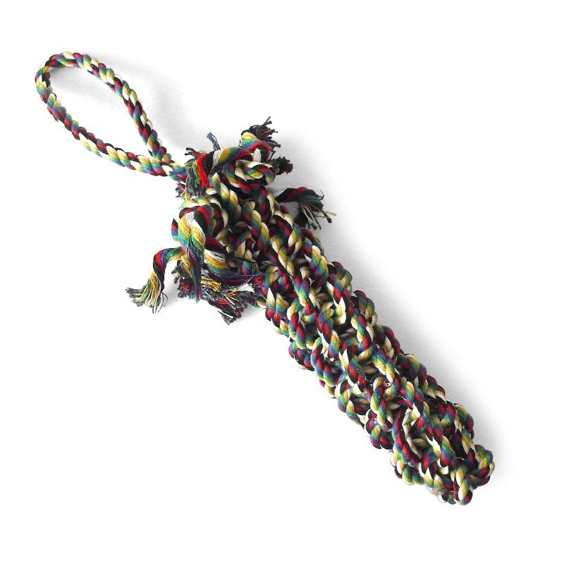 Игрушка для собак Веревка плетеная косичка