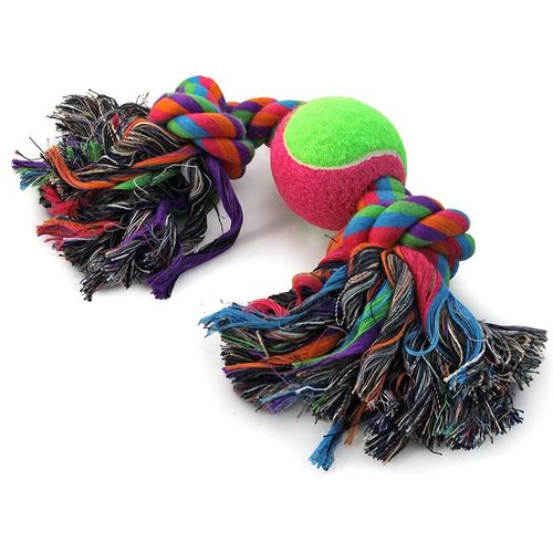 Игрушка для собак Верёвка 2 узла и мяч