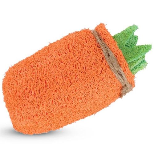 LF01 Игрушка для грызунов из люфы Морковь