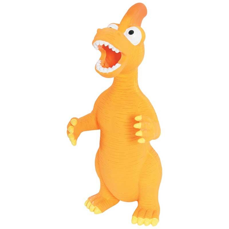 Золюкс Игрушка латексная динозавр оранжевая