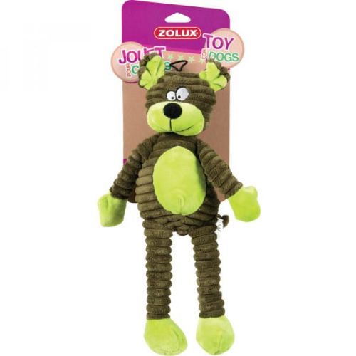 Золюкс Игрушка плюшевая для собак Медведь зеленый