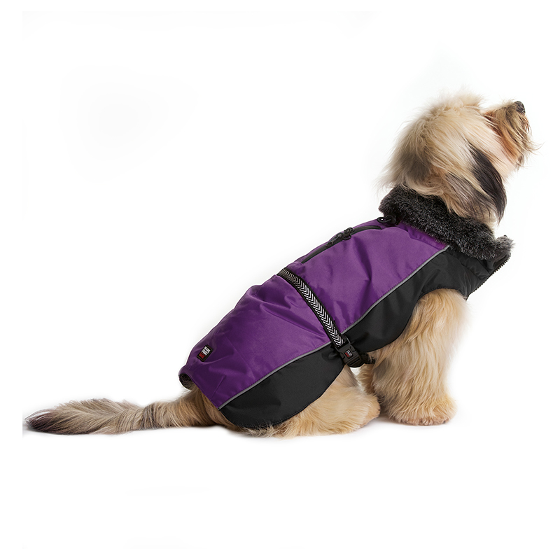 Нано куртка зимняя с меховым воротником Aspen parka  фиолетовый
