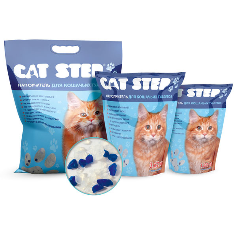 Cat Step Силикагель наполнитель для кошек