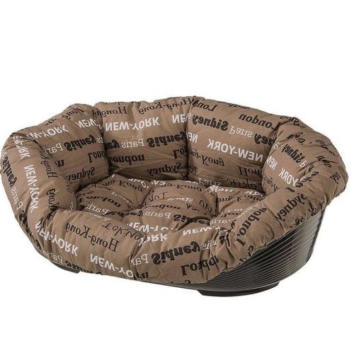 Лежак Ferplast пластиковый Sofa' 4 со съемной подушкой, города