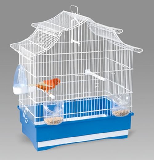 Клетка для птиц Pagoda (белая/синяя)
