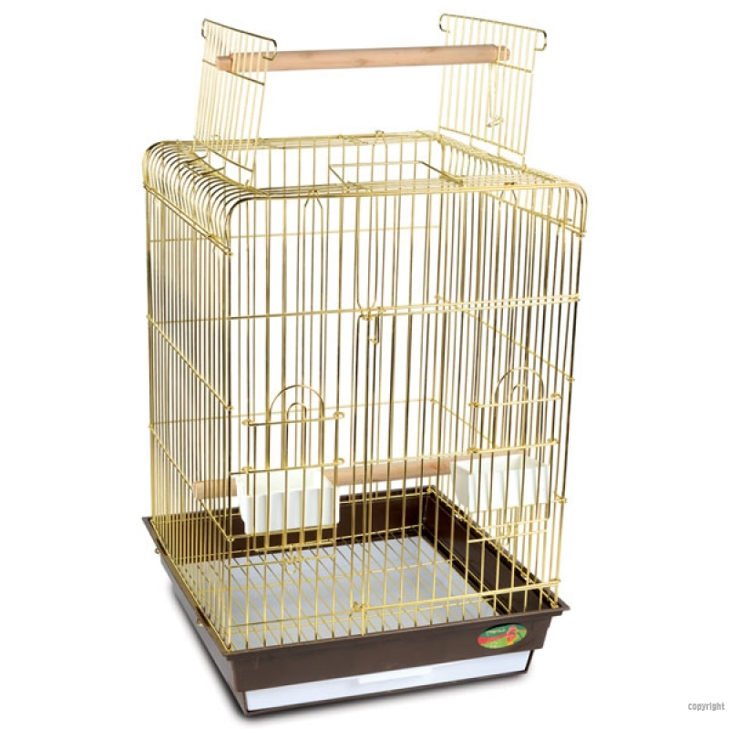 Клетка золотая для средних птиц Triol 1038A G