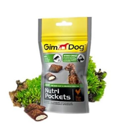 Gimdog Подушечки Нутри Покетс для собак Шайни с биотином и витаминами группы В