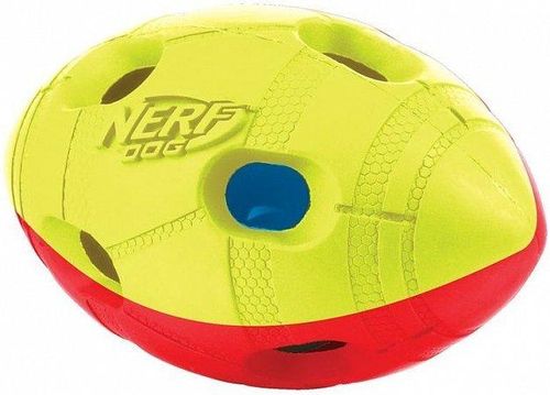 NERF Мяч гандбольный двухцветный светящийся для собак