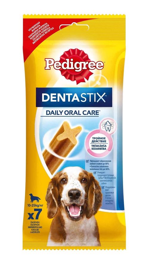 Лакомство Pedigree для собак средних пород DentaStix 