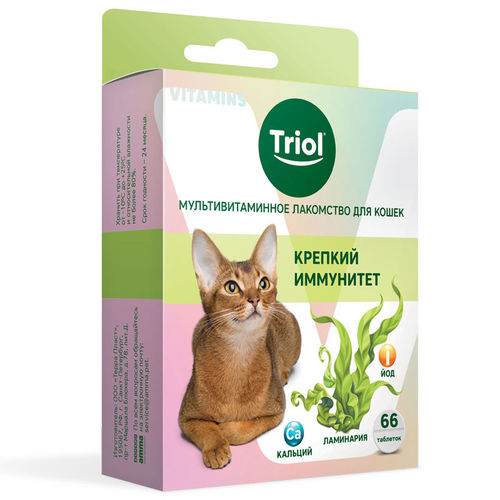 Мультивитаминное лакомство Triol для кошек 